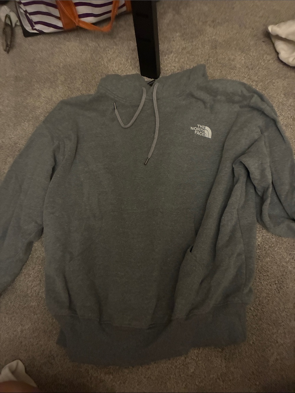 The North Face Men's Heather Gray Pullover Hoodie